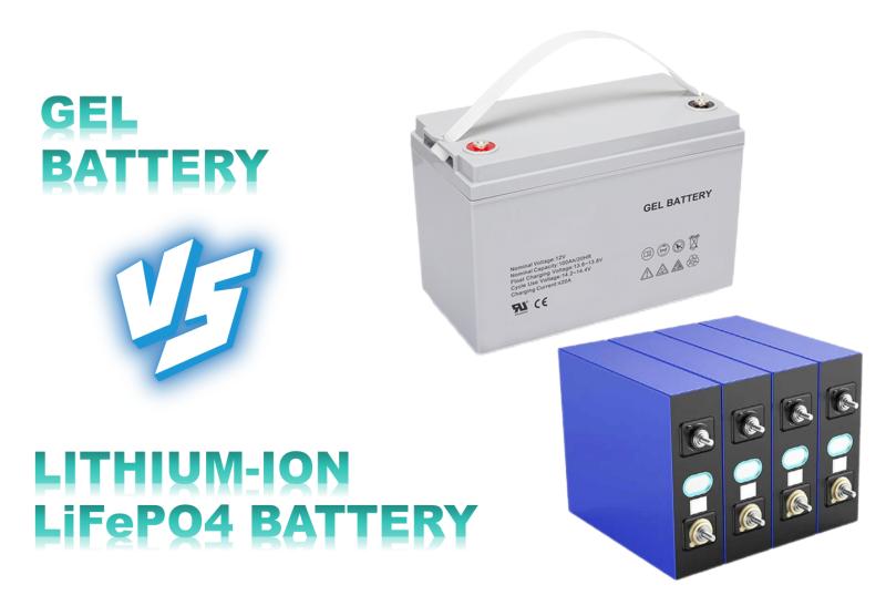 Bateria de gel VS bateria de lítio LiFePO4